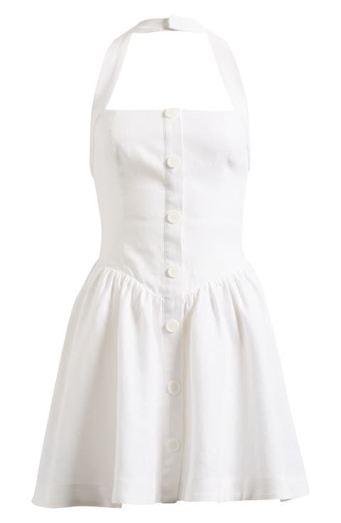Mariela Linen Mini Sundress