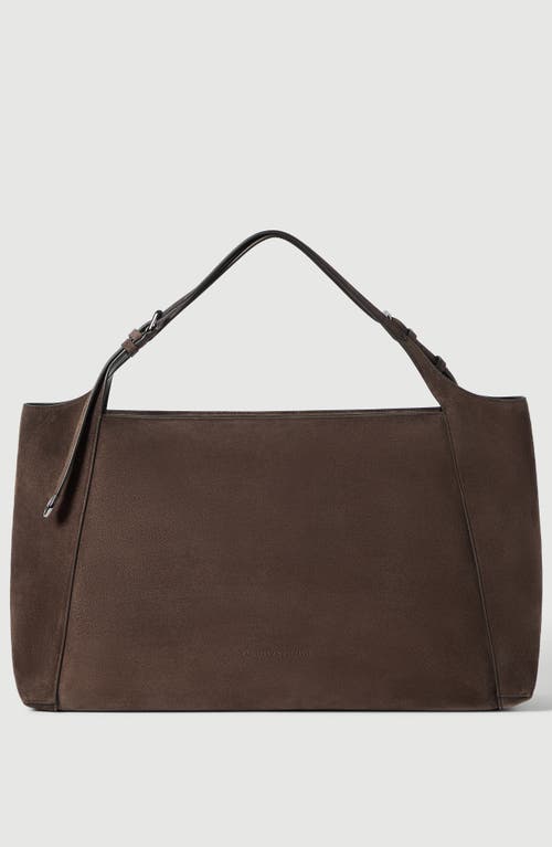 Brunello Cucinelli Sartorial shoppper bag in suede in Pine Cone Brown at Nordstrom