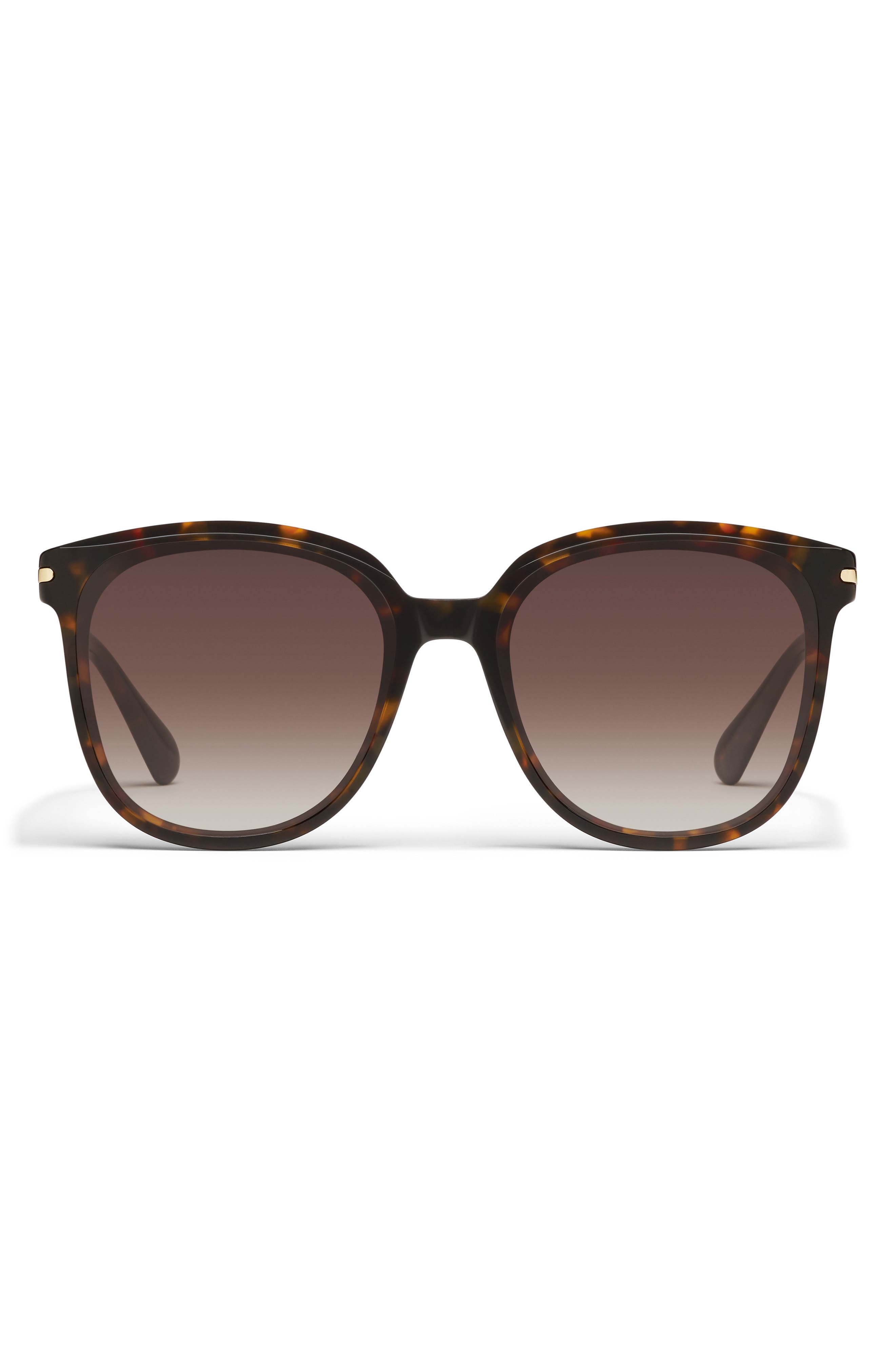Quay Rent Free 55mm Round Sunglasses In Brown