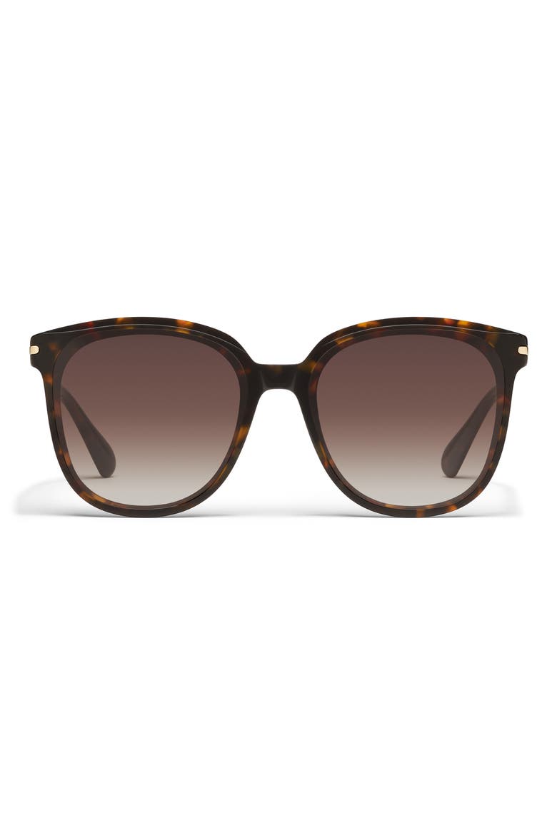 Rent Free 55mm Round Sunglasses, Main, color, NEUTRAL TORT/ BROWN