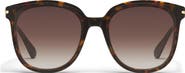 QUAY Rent Free 55mm Round Sunglasses