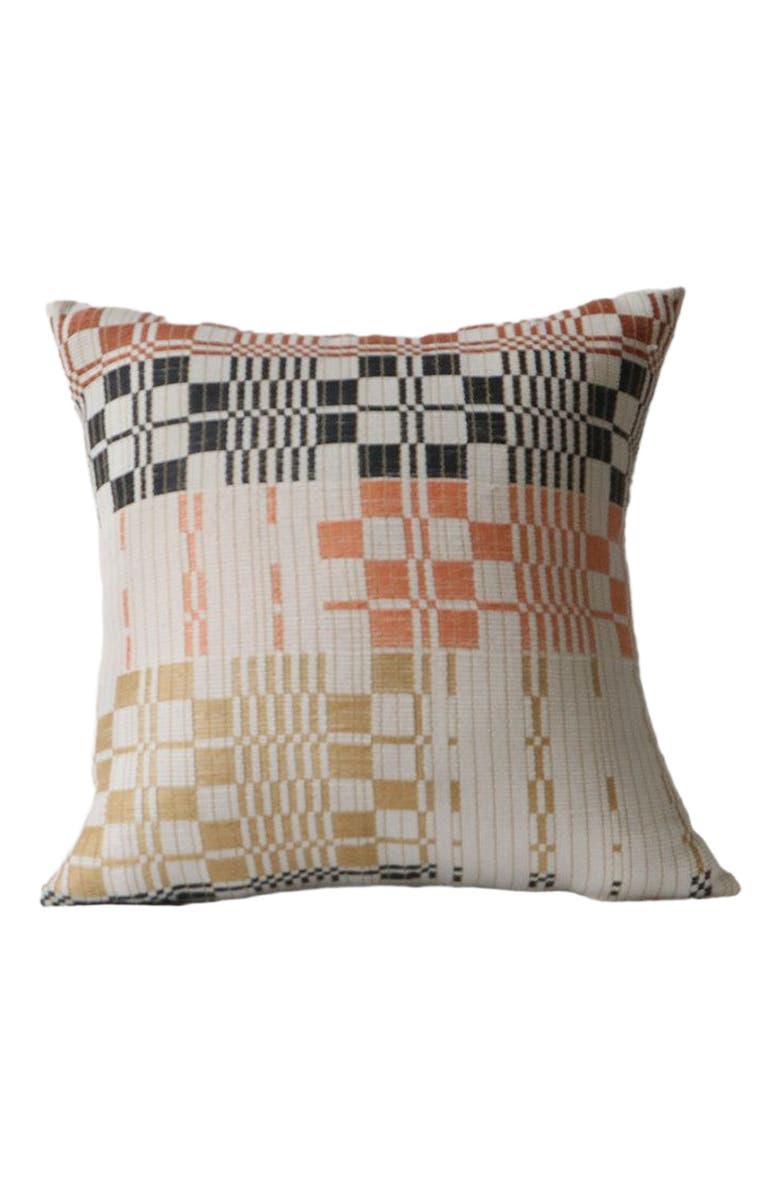 Heirloom Naga Lanjon Handwoven Pillow - Cover + Insert, Main, color, Brown