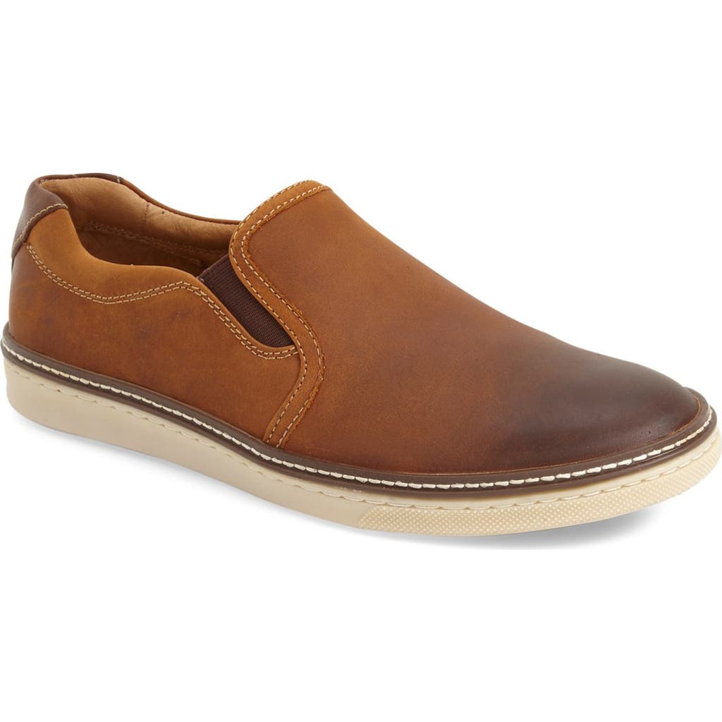 Johnston & Murphy 'McGuffey' Slip-On in Tan Calfskin  product