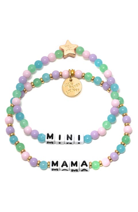 Mama & Mini Set of 2 Beaded Bracelets