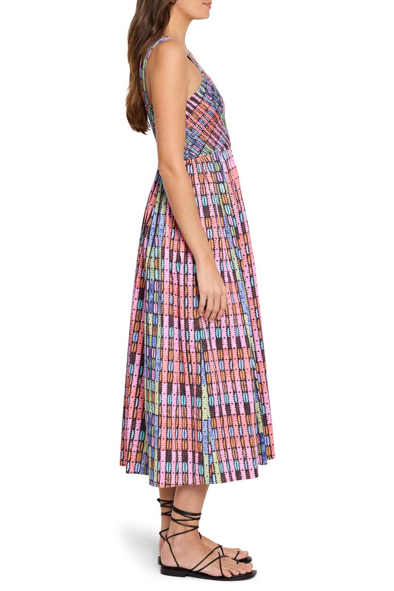 Sarah Rainbow Macaroon Sleeveless Maxi Dress, Alternate, color, PINK MULTI