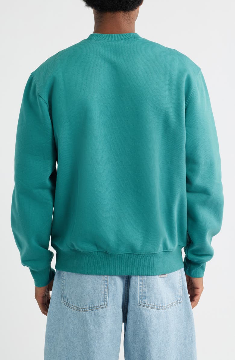 Carhartt Work In Progress Masterpiece Embroidered Sweatshirt, Alternate, color, Saguaro / Pink