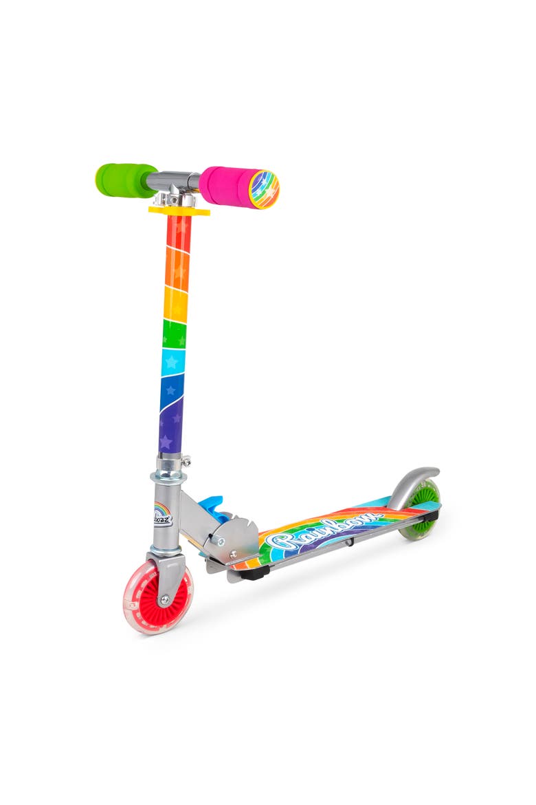 Flashing Adjustable Scooter Rainbow Lightup Wheels, Main, color, Multicolored