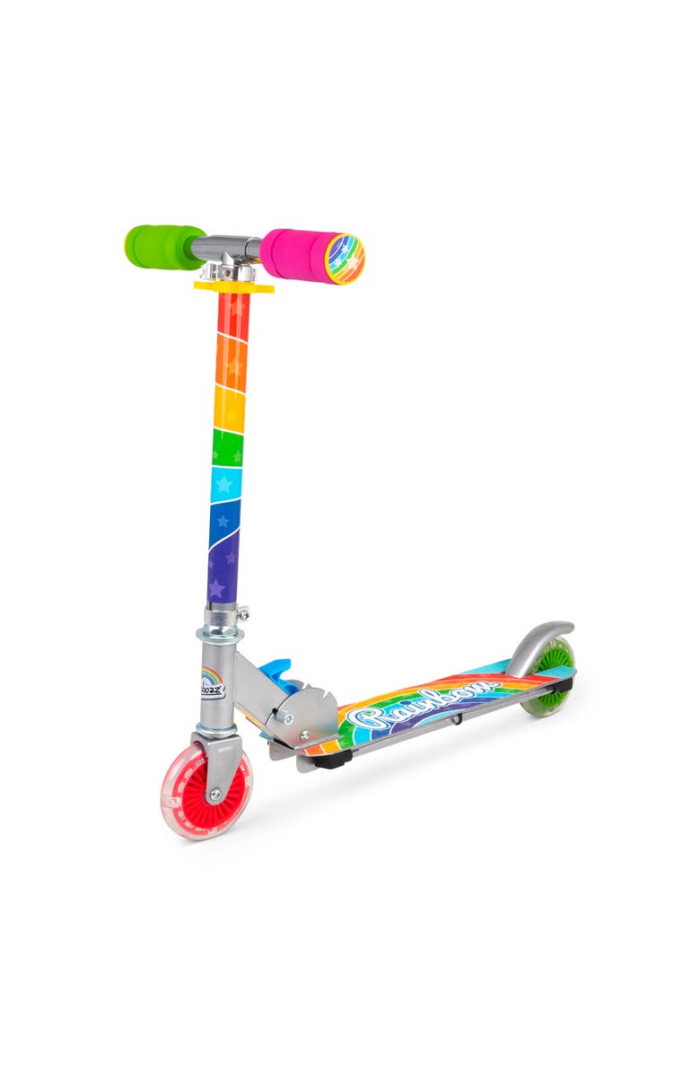 Ozbozz Flashing Adjustable Scooter Rainbow Lightup Wheels, Main, color, Multicolored