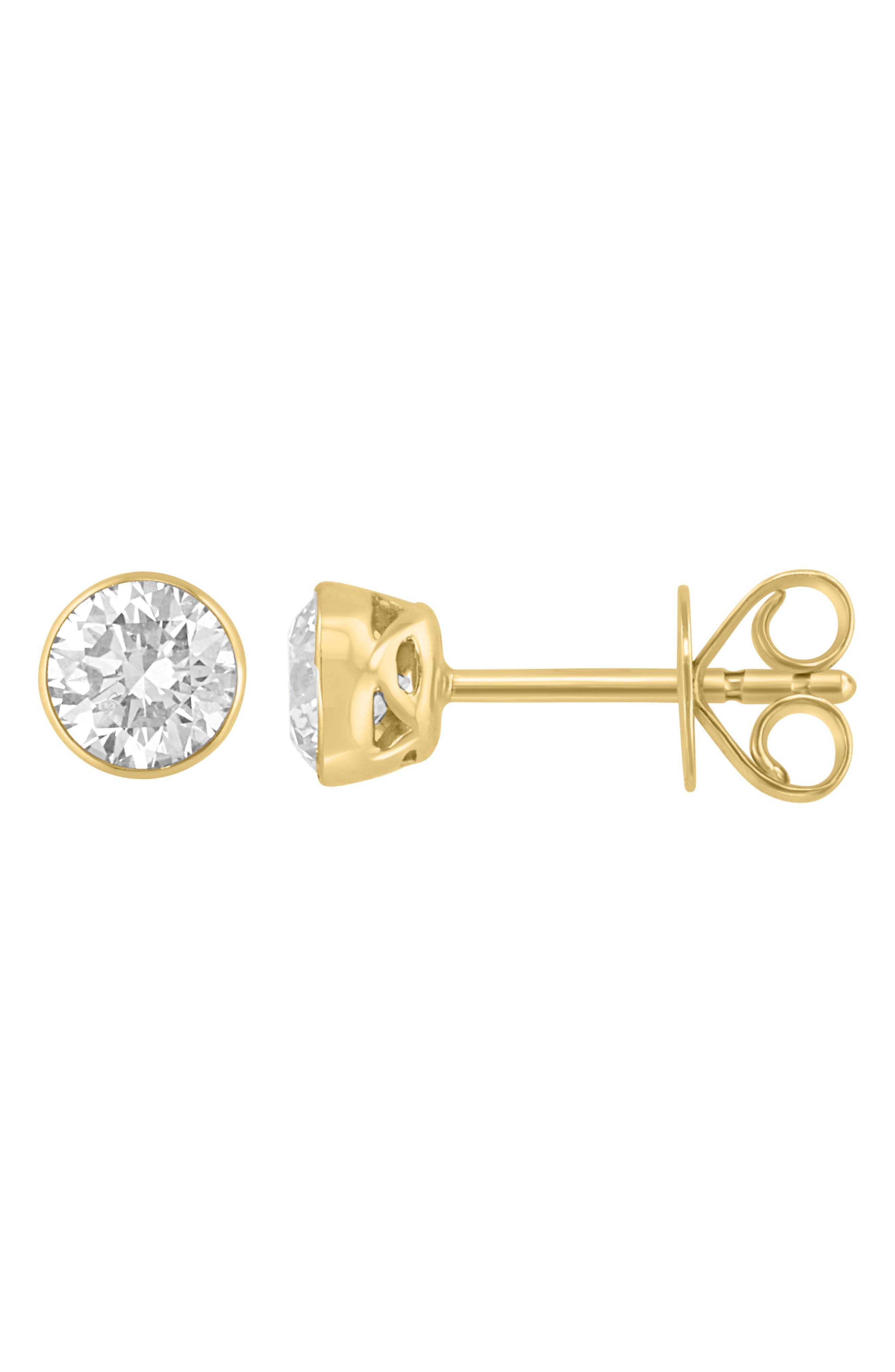 EFFY 14K Gold Lab Grown Diamond Stud Earrings