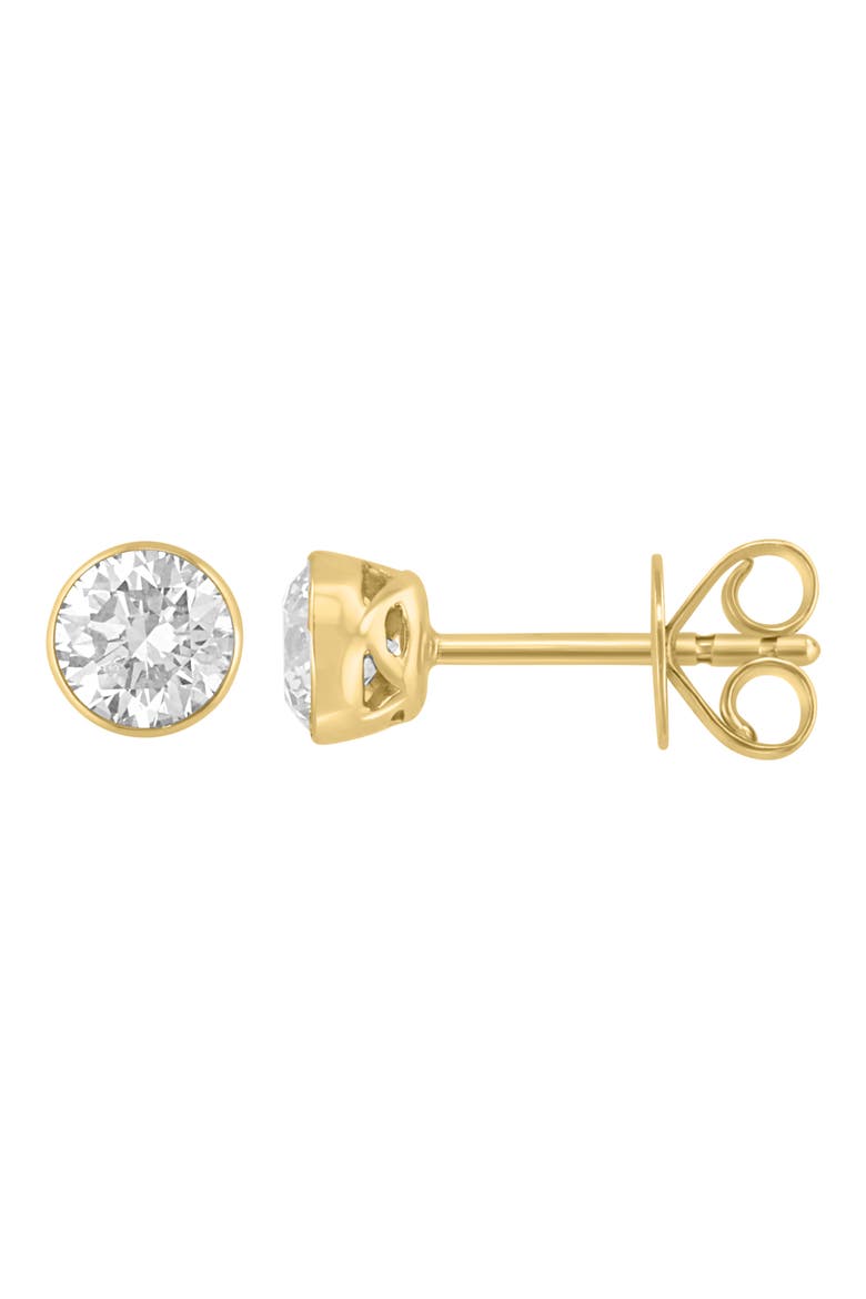 14K Gold Lab Grown Diamond Stud Earrings, Main, color, GOLD
