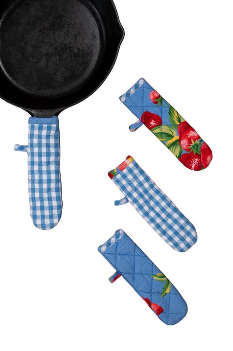 Strawberry Magic Skillet Handle Covers, Set of 4