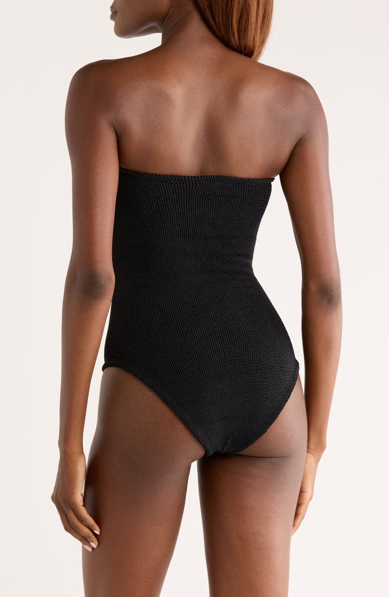 Hunza G Dolly Strapless Seersucker One-Piece Swimsuit, Alternate, color,