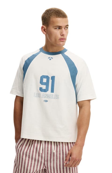 Men's Cropped Fit Graphic T-Shirt