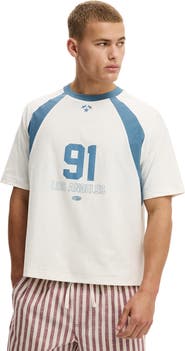 Cotton On Men's Cropped Fit Graphic T-Shirt