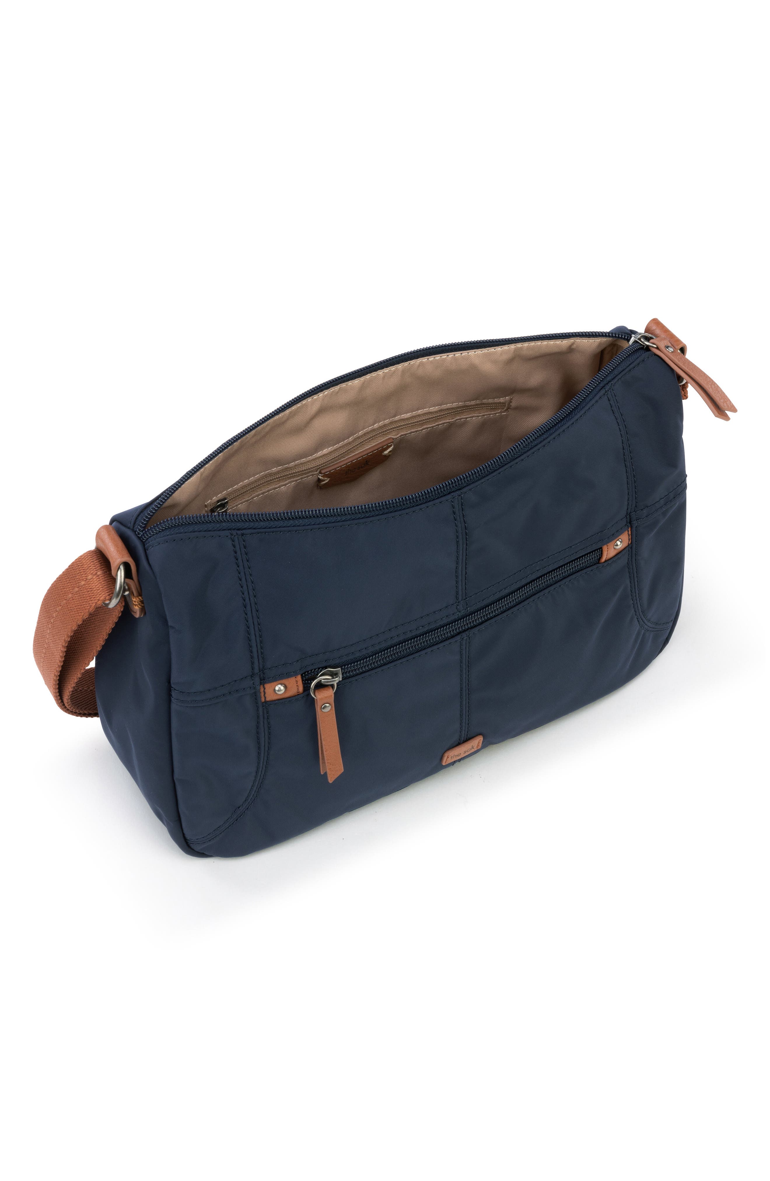 Esperato Nylon Hobo, Alternate, color, NAVY E RB