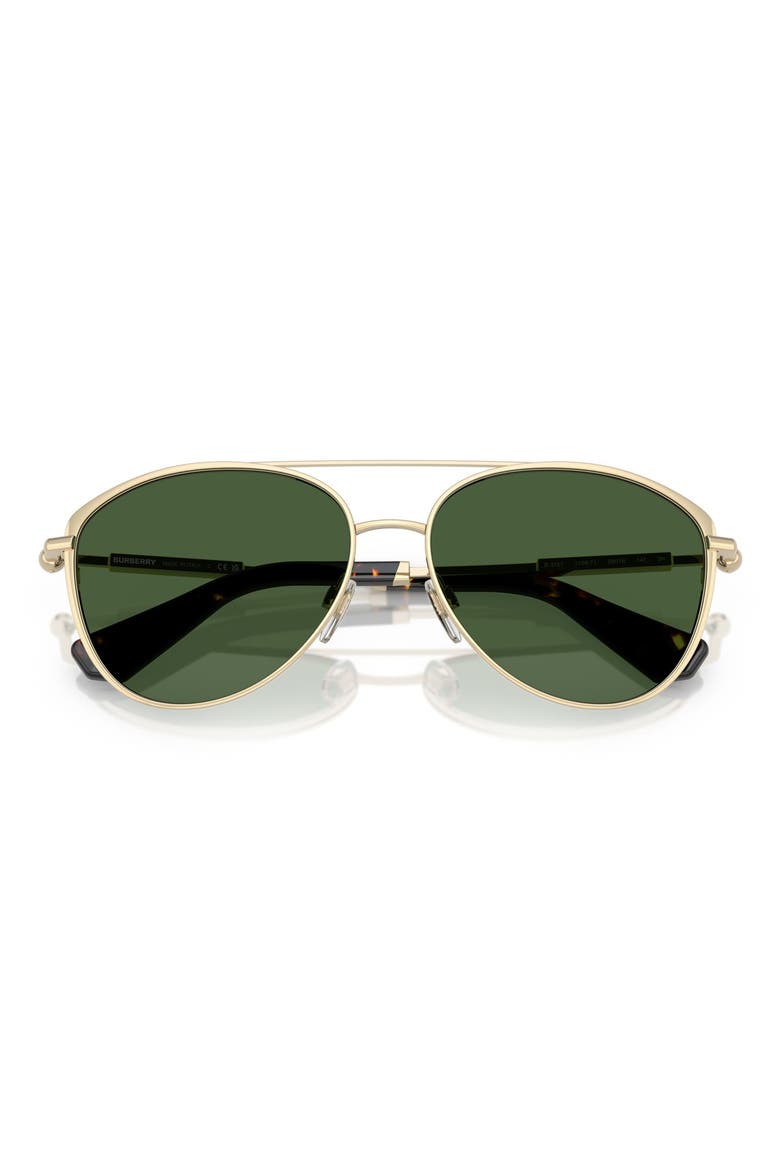 59mm Pilot Sunglasses, Alternate, color, LIGHT GOLD