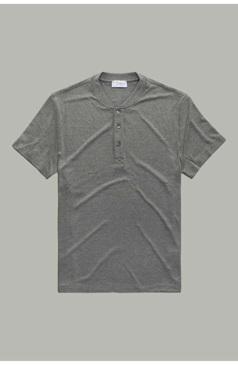 Wolf Vs. Goat (WvG) Henley Short Sleeve Sorona Interlock, Main, color, Grey