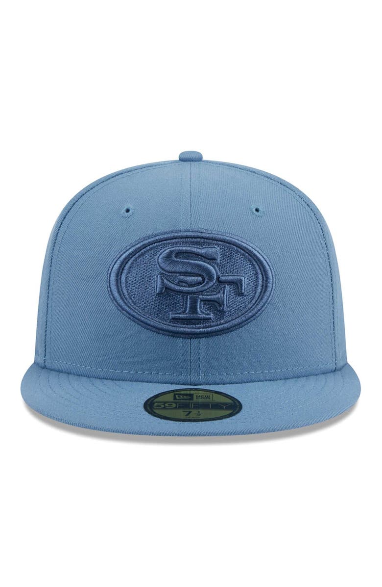 New Era Men's  New Era Blue San Francisco 49ers Color Pack 59FIFTY Fitted Hat, Alternate, color, 