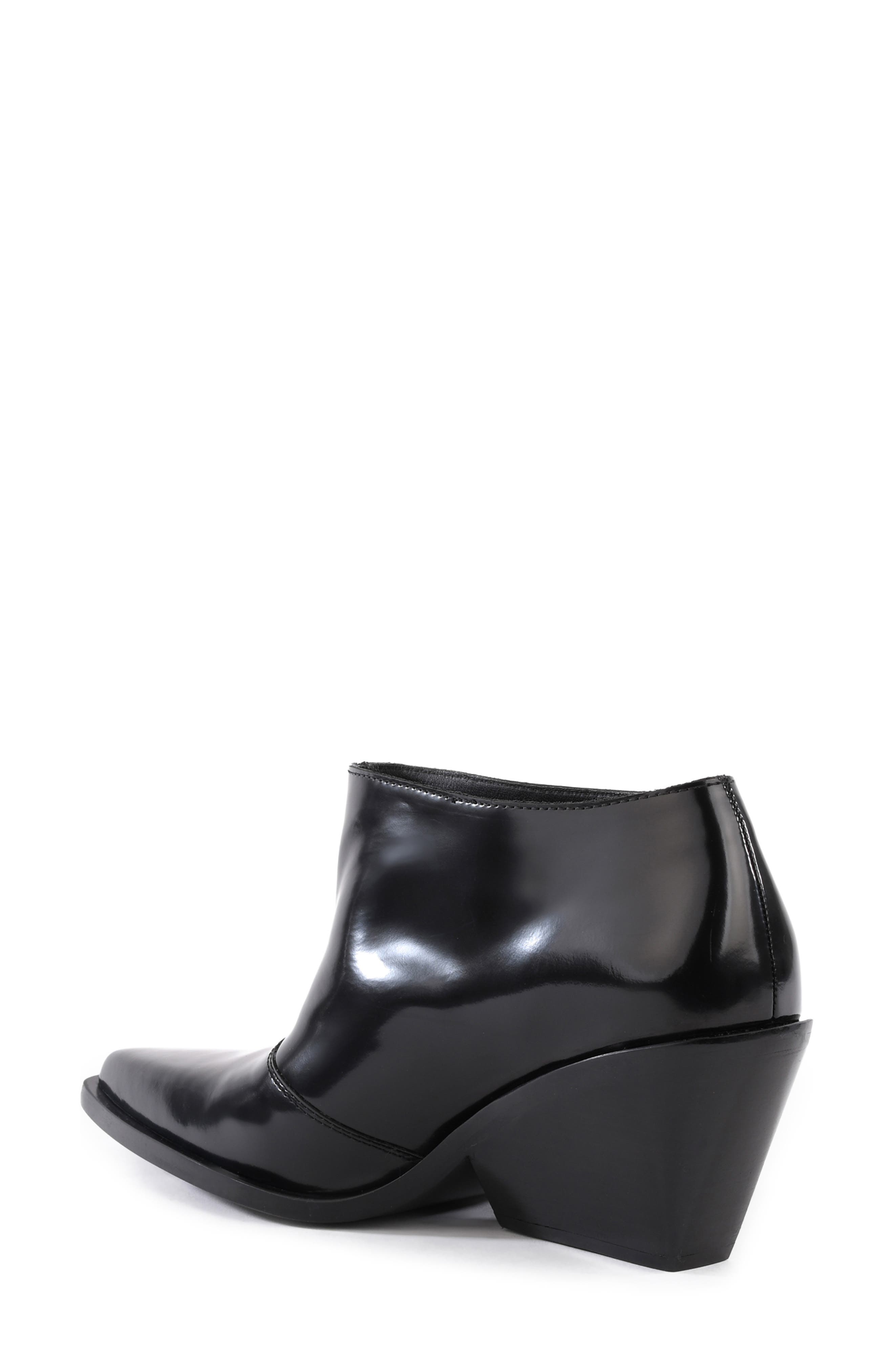 Seychelles Sedona Pointy Toe Bootie, Alternate, color, Black Leather