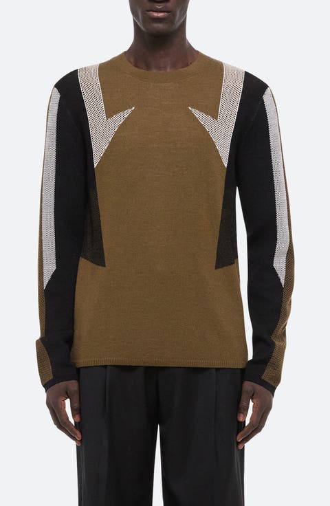 Helmut Lang Rib-Knit Wool Distressed Sweater | Saks Fifth Avenue