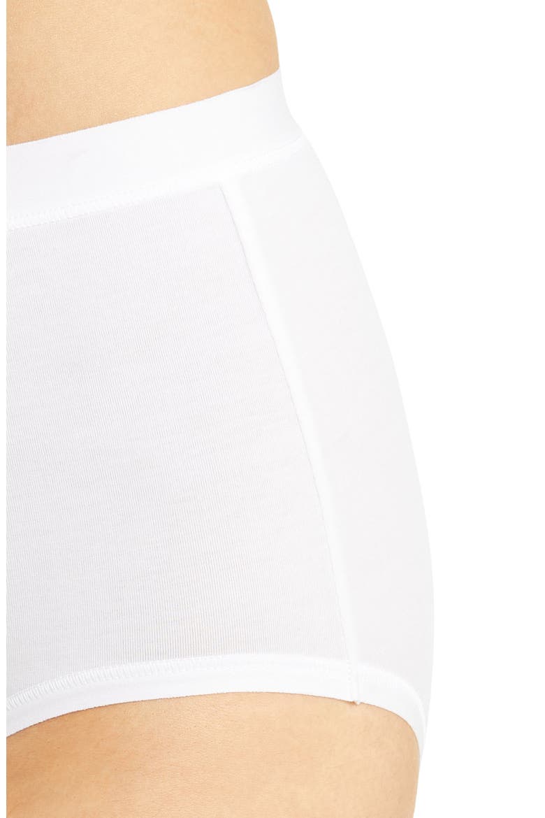 Understated Cotton Blend Briefs, Alternate, color, WHITE