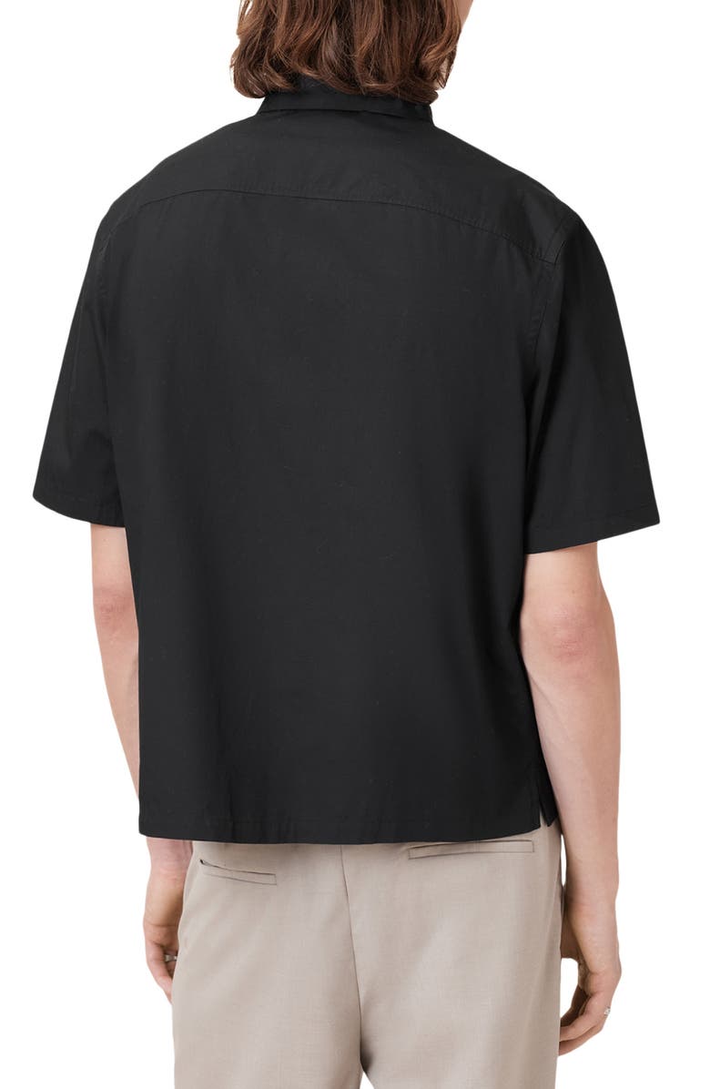 AllSaints Short Sleeve Button-Up Shirt, Alternate, color,