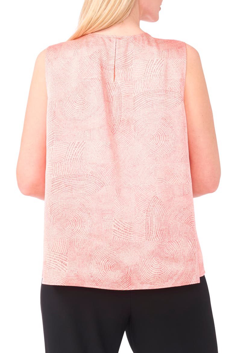 Abstract Print Shell Top, Alternate, color, GRENADINE