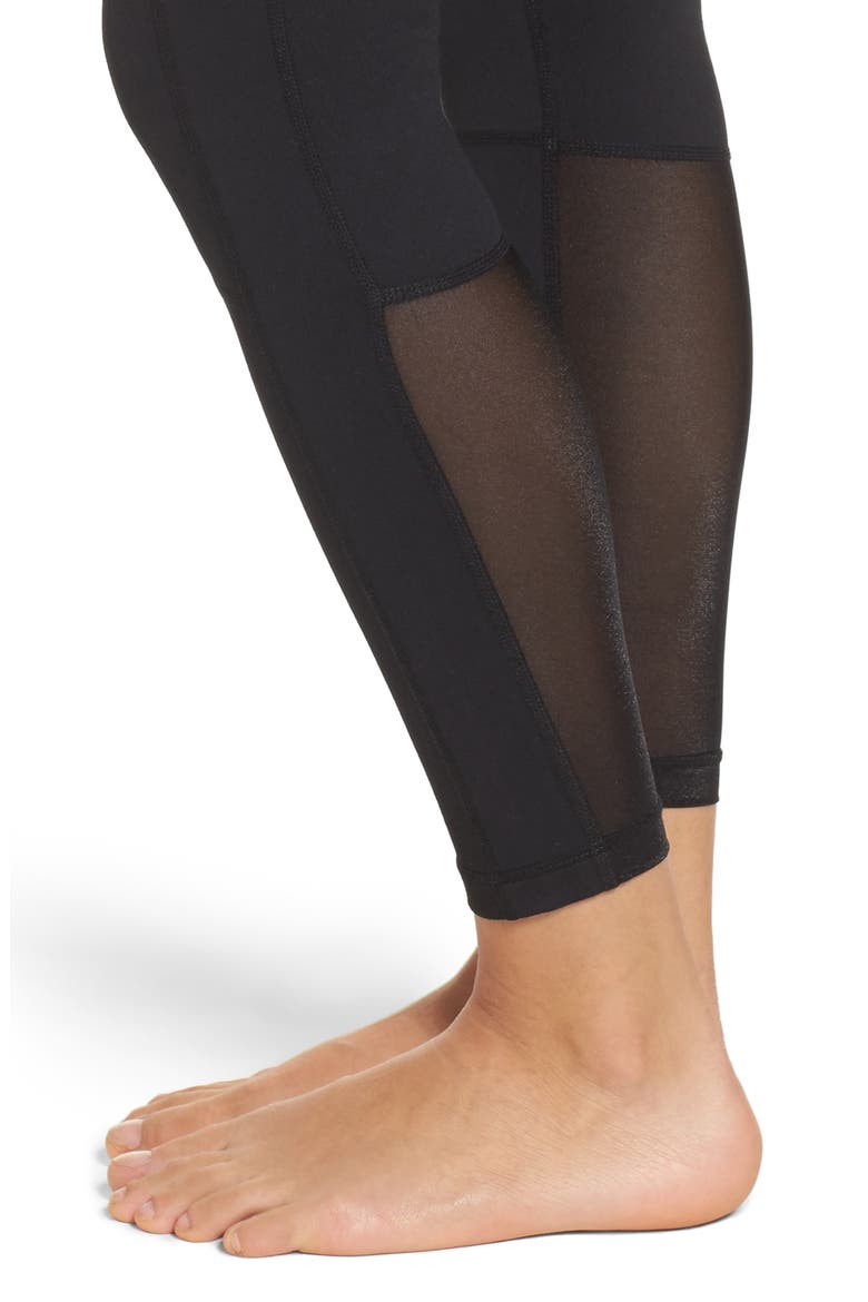 Autumn High Waist Moto Ankle Leggings, Alternate, color, BLACK