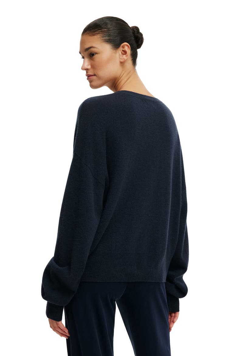 Women's Cashmere Blend V-Neck Knit, Alternate, color, Shadow Navy