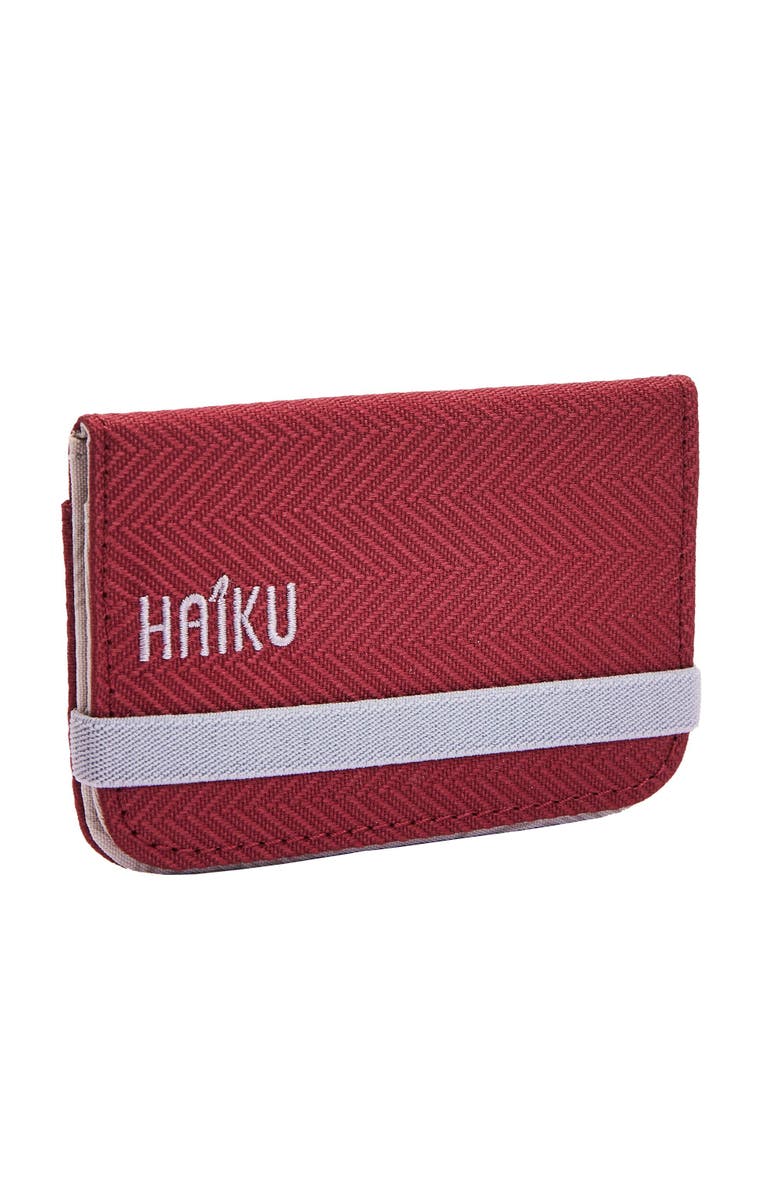 HAIKU RFID Mini Wallet 2.0, Alternate, color, Rosewood