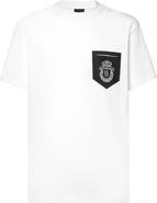BILLIONAIRE T-Shirt Round Neck Pocket Crest Men