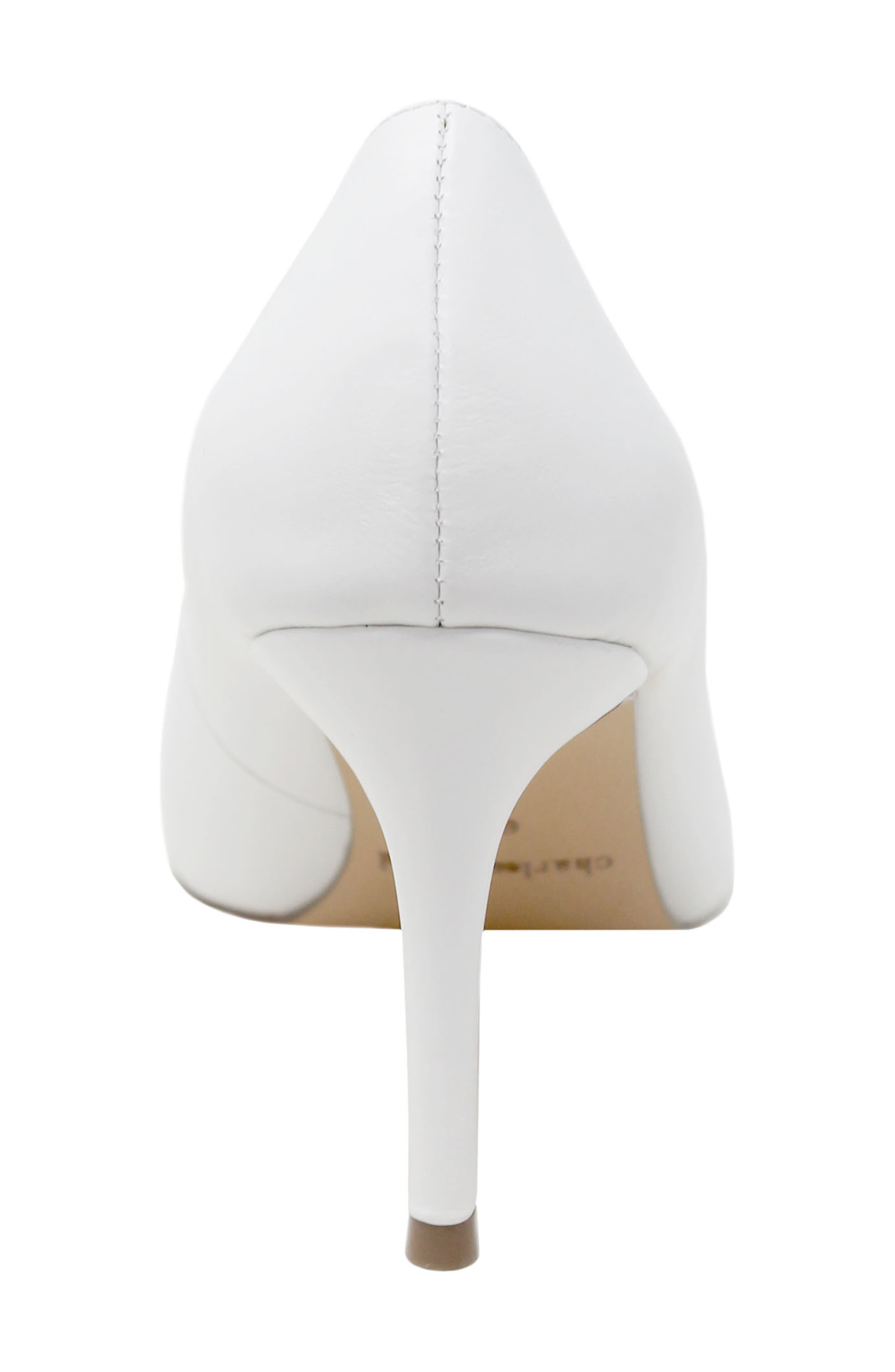 Vibe Pointed Toe Pump, Alternate, color, WHITE LEATHER