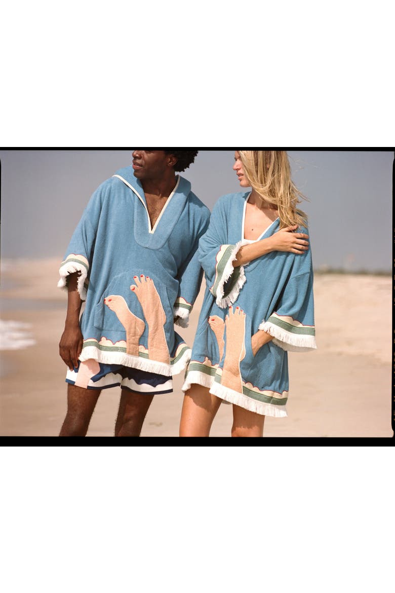 'Tom Wesselmann - Seascape #6' Beach Towel Top, Alternate, color, Blue