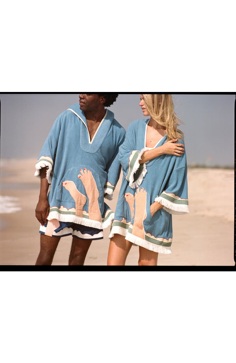 Tombolo 'Tom Wesselmann - Seascape #6' Beach Towel Top, Alternate, color, Blue