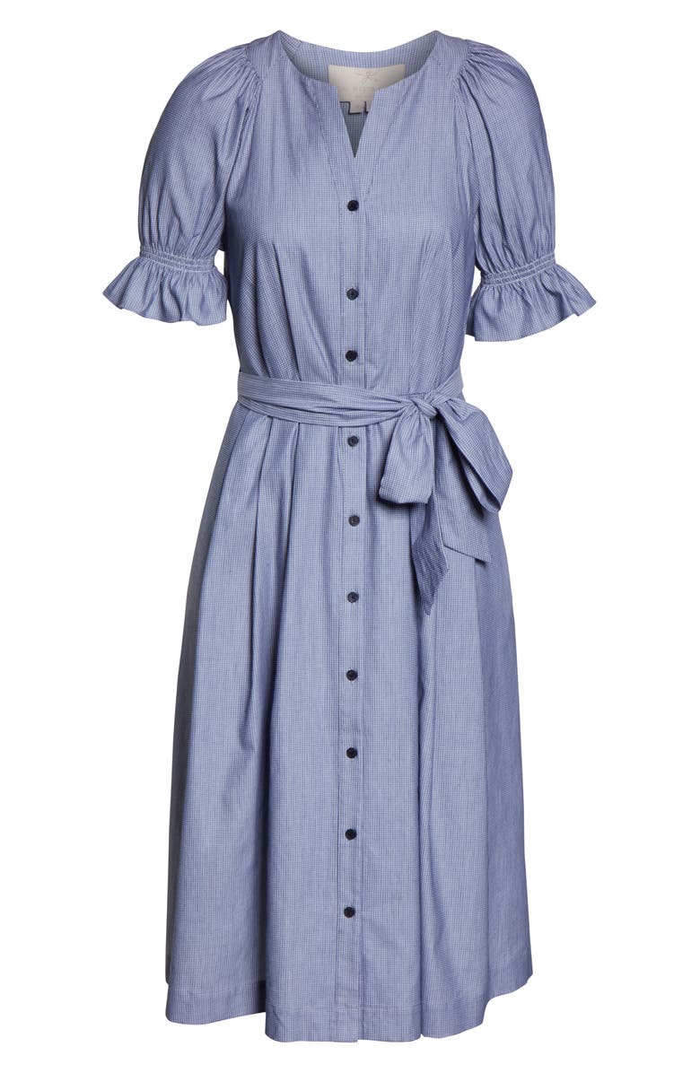 Gal Meets Glam Collection Daisy Cotton Dobby Shirtdress, Alternate, color, 