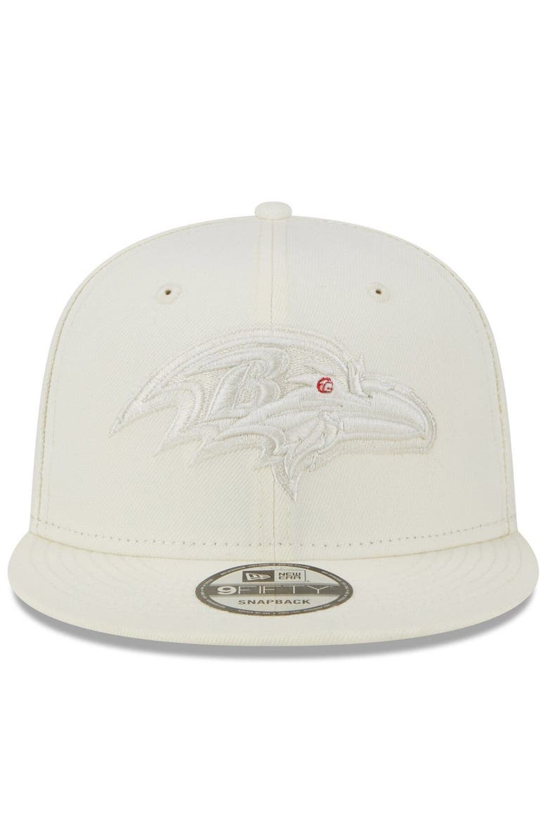 New Era Men's New Era Cream Baltimore Ravens Color Pack 9FIFTY Snapback Hat, Alternate, color,