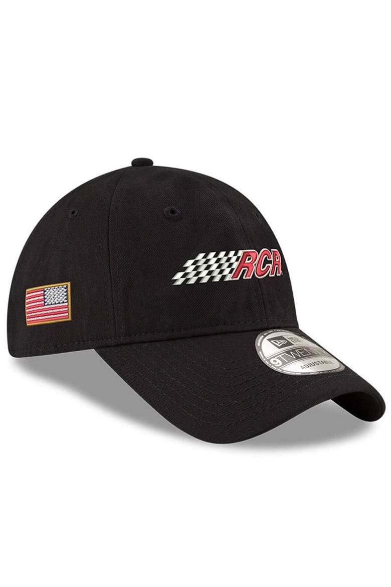 Men's New Era Black Richard Childress Racing Enzyme Washed 9TWENTY Adjustable Hat, Alternate, color, Black