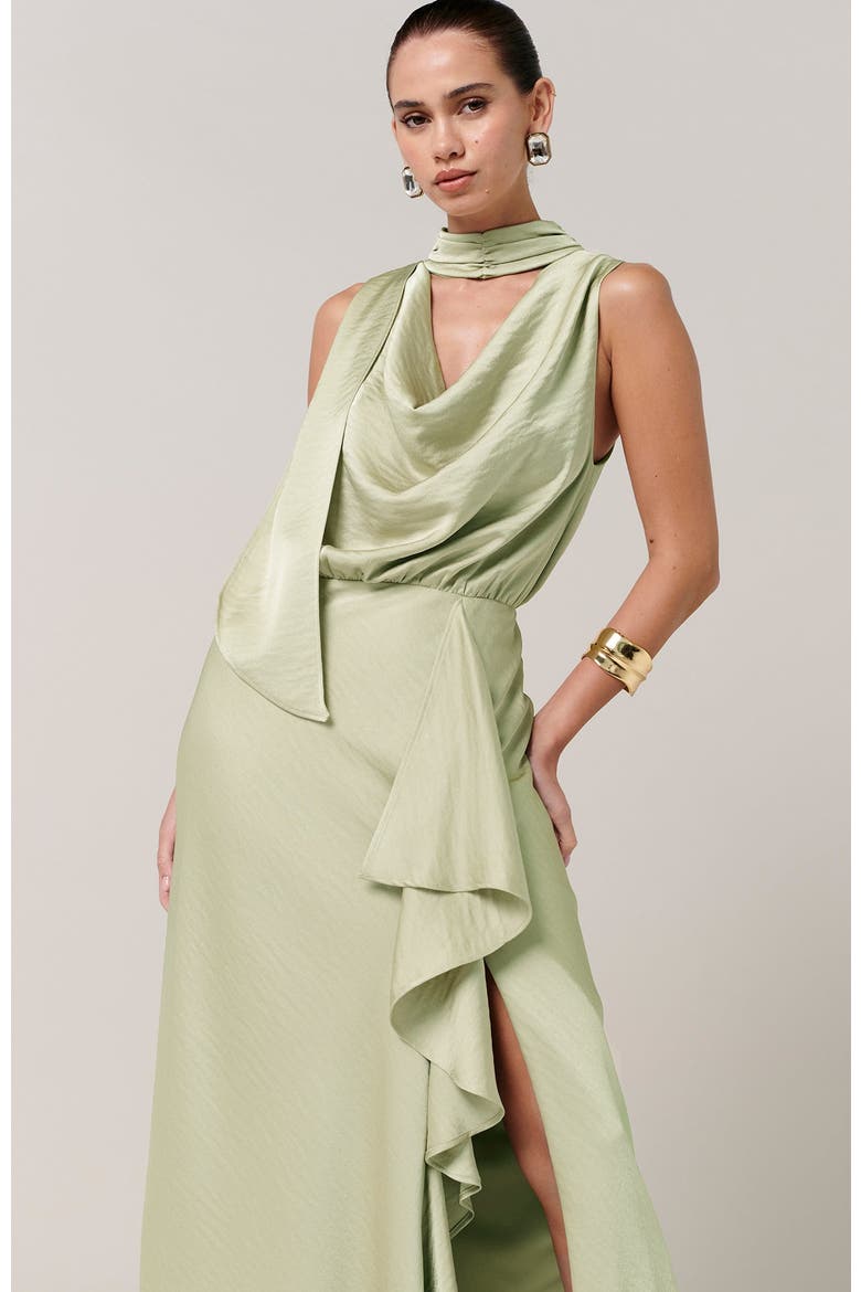 Kendall Midi Dress, Alternate, color, Light Sage