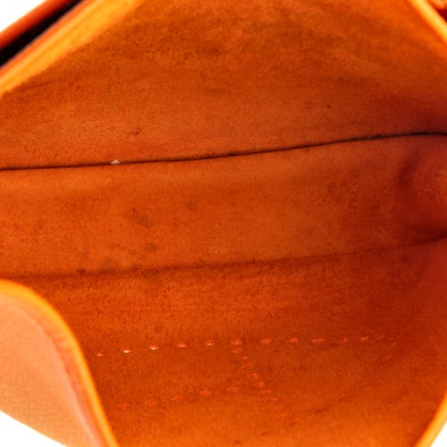 Pre-owned Hermes Hermes Evelyne Bag Gen Iii Clemence Pm In Orange