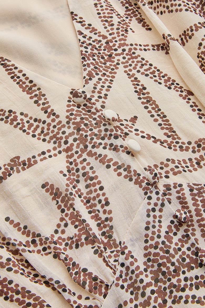 Adaline Midi Dress, Alternate, color, BROWN-BEIGE