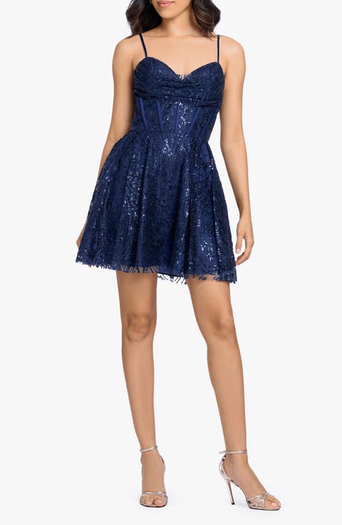 Sequin & Glitter Minidress