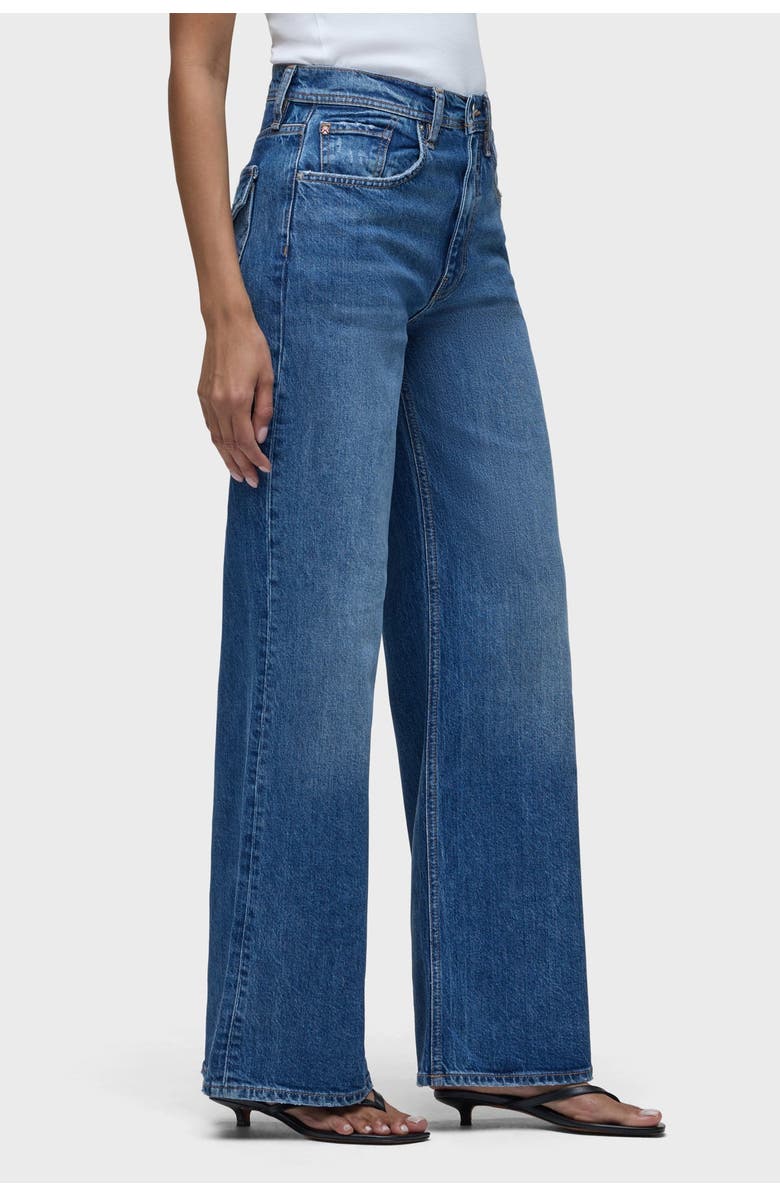 Hudson Jeans Jodie Flap Pocket Loose Wide Leg, Alternate, color, Glee