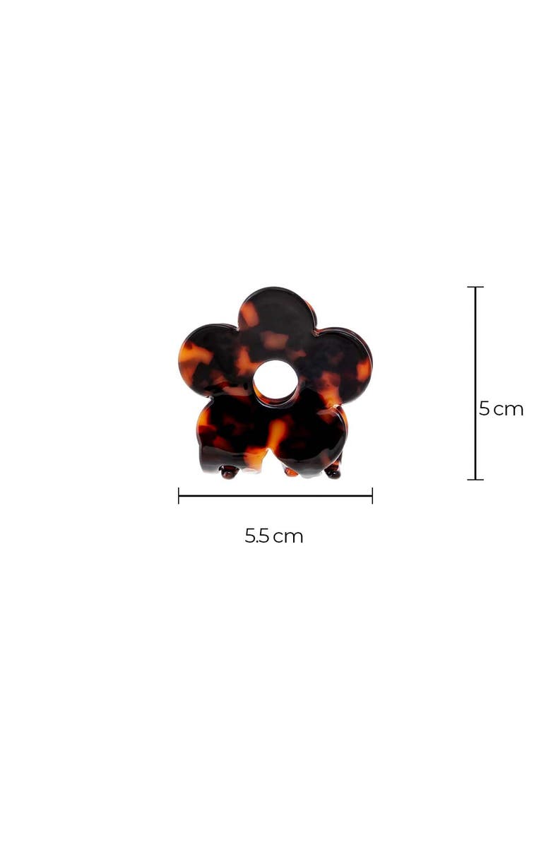 BY ADINA EDEN Small Flower Hair Claw Clip, Alternate, color, Dark Tortoise