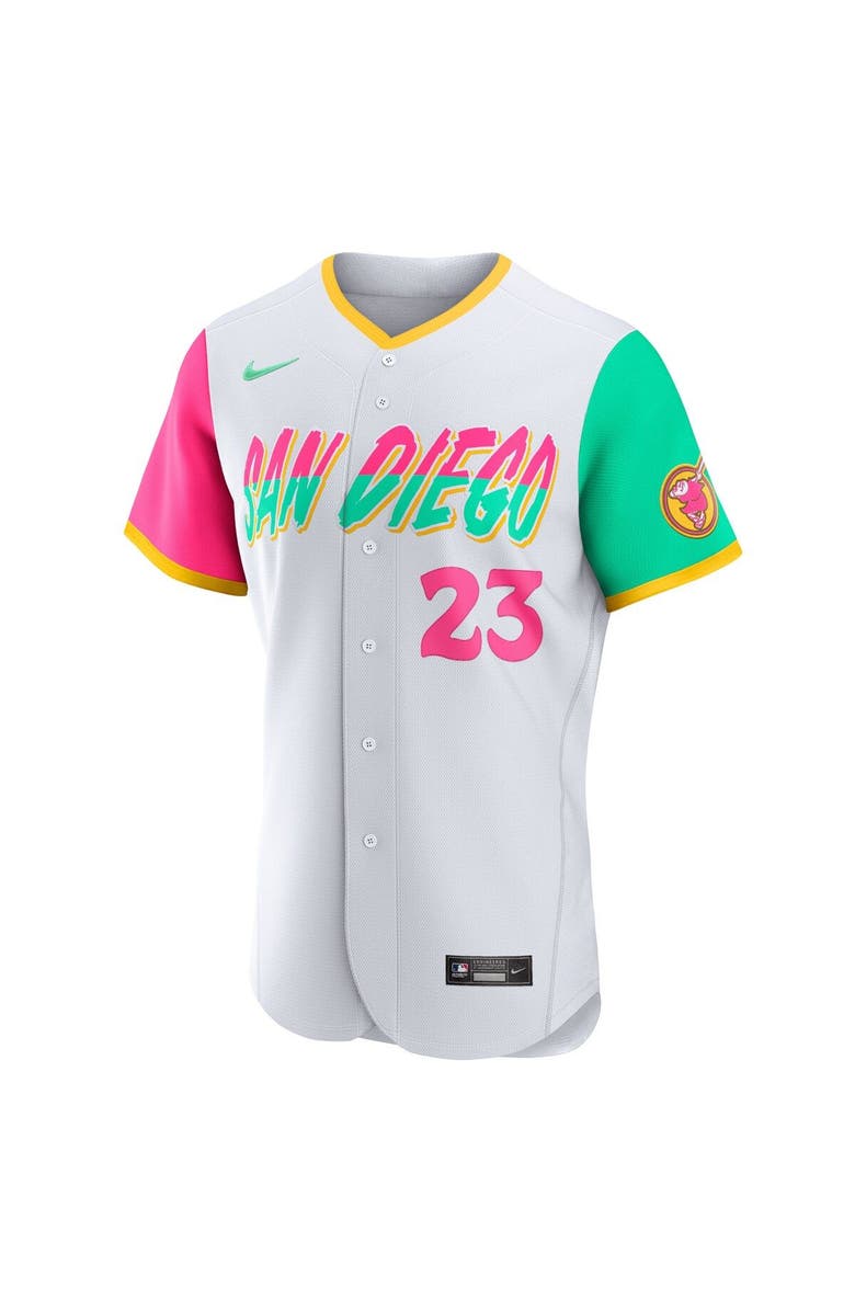 Nike Men's Nike Fernando Tatis Jr. White San Diego Padres 2022 City Connect Authentic Player Jersey, Alternate, color,