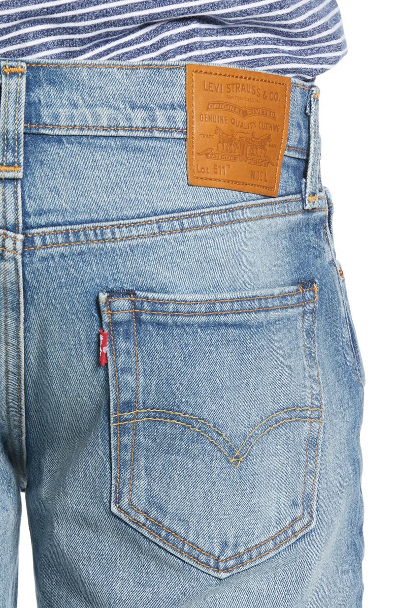 Levi's<sup>®</sup> 511<sup>™</sup> Cutoff Denim Shorts, Alternate, color, 
