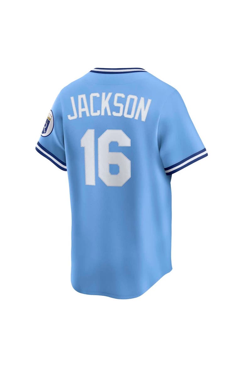 Men's Nike Bo Jackson Light Blue Kansas City Royals Throwback Cooperstown Collection Limited Jersey, Alternate, color, Light Blue