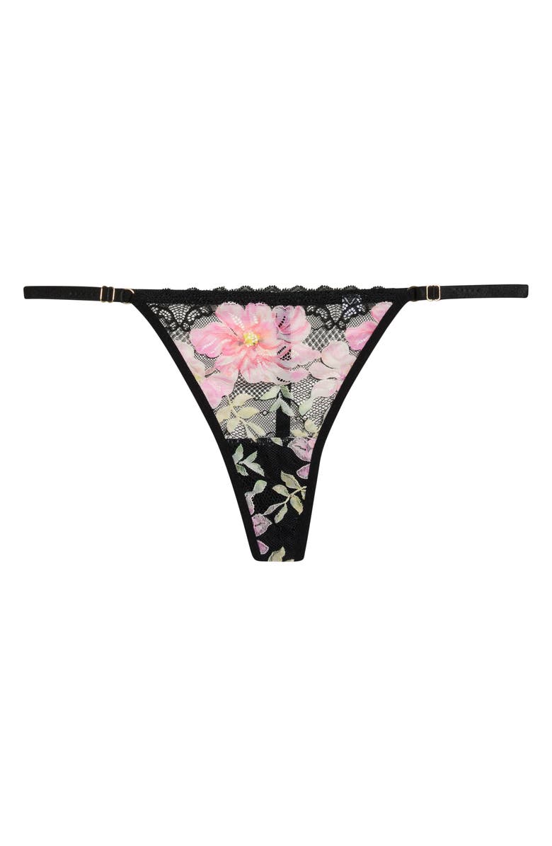 KILO BRAVA Floral Embroidered G-String, Alternate, color, Printed Primrose