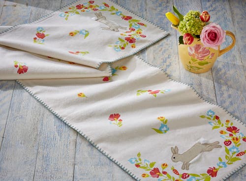 Tag Bunny Blossom Table Runner In Multi
