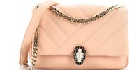 Pre-Owned Bvlgari Serpenti Cabochon Shoulder Bag Diagonal Quilted Leather Small