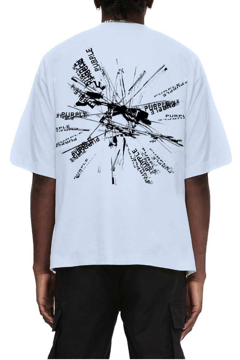 Graphic Oversized Cotton T-Shirt, Alternate, color, BLUE